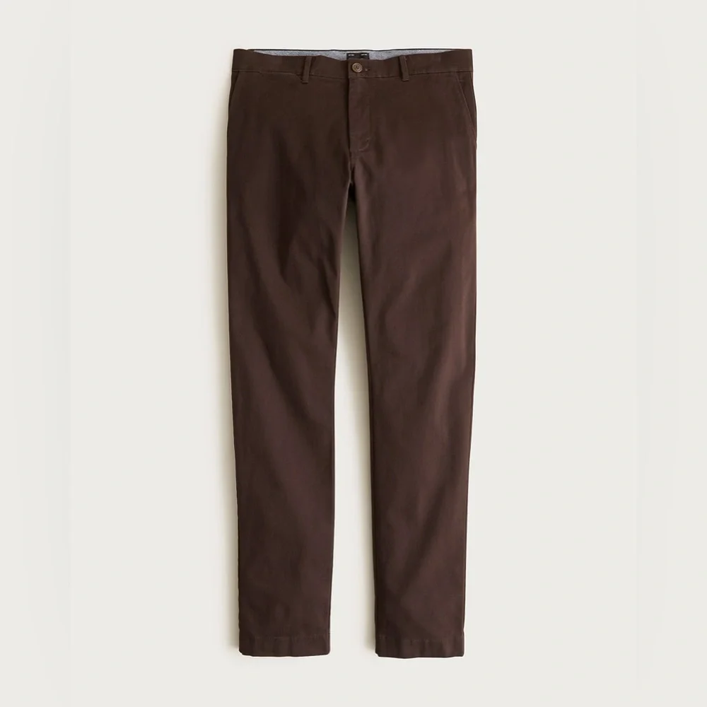 NWT J.Crew 484 Slim-Fit Stretch Chino Pant in Inky Mocha